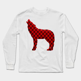 Buffalo Plaid Bear Long Sleeve T-Shirt